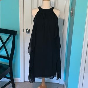 Flowy, Black, Chiffon Ny&C Midi Dress